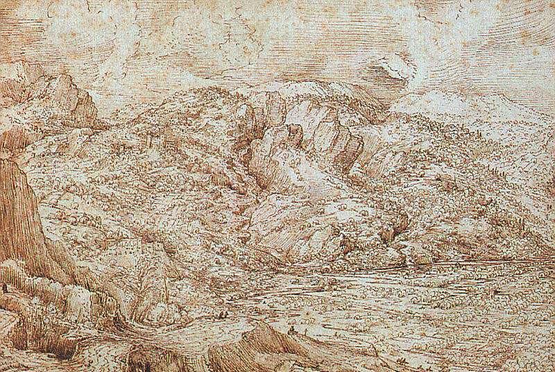 BRUEGEL, Pieter the Elder Landscape of the Alps China oil painting art